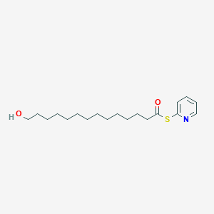 molecular formula C19H31NO2S B14542596 S-Pyridin-2-yl 14-hydroxytetradecanethioate CAS No. 61888-27-5