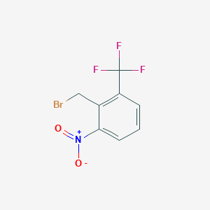 molecular formula C8H5BrF3NO2 B145426 2-(Bromomethyl)-1-nitro-3-(trifluoromethyl)benzene CAS No. 133605-26-2