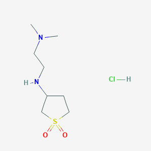 molecular formula C8H19ClN2O2S B1454260 N'-(1,1-dioxidotetrahydrothien-3-yl)-N,N-dimethylethane-1,2-diamine hydrochloride CAS No. 307519-76-2