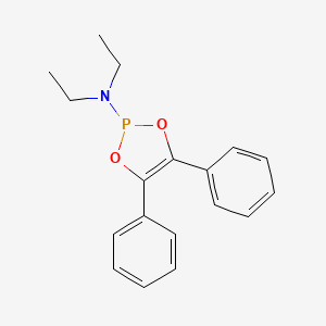 molecular formula C18H20NO2P B14542696 N,N-Diethyl-4,5-diphenyl-2H-1,3,2-dioxaphosphol-2-amine CAS No. 62128-54-5