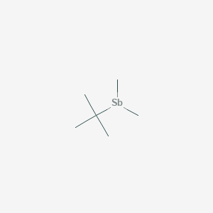 molecular formula C6H15Sb B145427 tert-Butyl(dimethyl)stibane CAS No. 138260-00-1