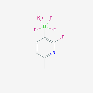 molecular formula C6H5BF4KN B1454272 2-Fluoro-6-methylpyridine-3-trifluoroborate potassium salt CAS No. 1098173-30-8