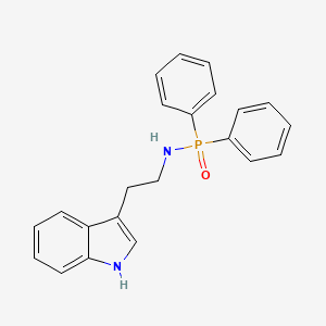 molecular formula C22H21N2OP B14542766 N-[2-(1H-Indol-3-yl)ethyl]-P,P-diphenylphosphinic amide CAS No. 62316-74-9