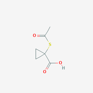 molecular formula C6H8O3S B145428 1-Acetylsulfanylcyclopropane-1-carboxylic acid CAS No. 128732-54-7