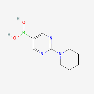 molecular formula C9H14BN3O2 B1454291 2-Piperidinopyrimidine-5-boronic acid CAS No. 1002128-86-0