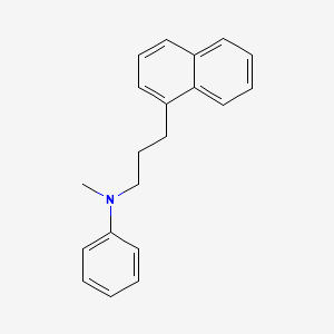 molecular formula C20H21N B14542929 N-Methyl-N-[3-(naphthalen-1-yl)propyl]aniline CAS No. 62171-73-7