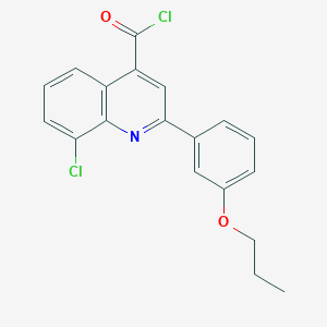 8-Chloro-2-(3-propoxyphenyl)quinoline-4-carbonyl chloride