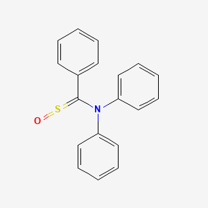molecular formula C19H15NOS B14543042 N-[(Oxo-lambda~4~-sulfanylidene)(phenyl)methyl]-N-phenylaniline CAS No. 61821-38-3