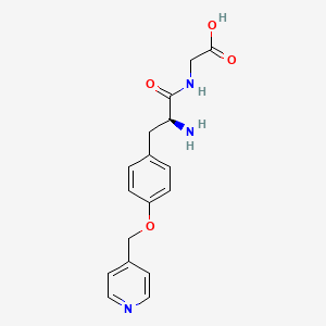 molecular formula C17H19N3O4 B14543048 O-[(Pyridin-4-yl)methyl]-L-tyrosylglycine CAS No. 62130-84-1