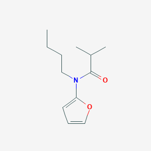 molecular formula C12H19NO2 B14543055 N-Butyl-N-(furan-2-YL)-2-methylpropanamide CAS No. 62187-37-5
