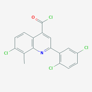 7-Chloro-2-(2,5-dichlorophenyl)-8-methylquinoline-4-carbonyl chloride