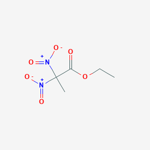 molecular formula C5H8N2O6 B14543081 Ethyl 2,2-dinitropropanoate CAS No. 62116-13-6