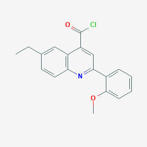6-Ethyl-2-(2-methoxyphenyl)quinoline-4-carbonyl chloride