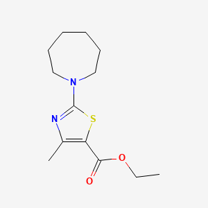 molecular formula C13H20N2O2S B1454313 Ethyl 2-azepan-1-YL-4-methyl-1,3-thiazole-5-carboxylate CAS No. 1160264-30-1
