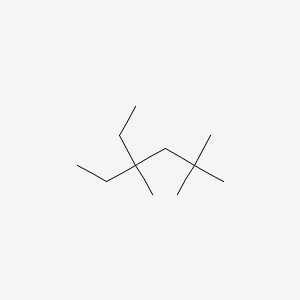 molecular formula C11H24 B14543142 4-Ethyl-2,2,4-trimethylhexane CAS No. 61868-75-5