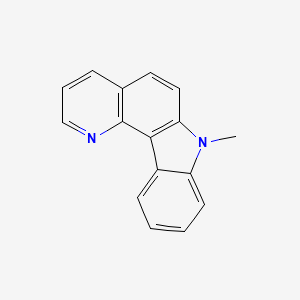 molecular formula C16H12N2 B14543157 7-Methyl-7H-pyrido[3,2-c]carbazole CAS No. 62174-23-6