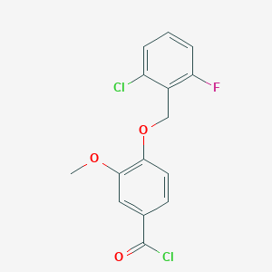 4-[(2-Chloro-6-fluorobenzyl)oxy]-3-methoxybenzoyl chloride
