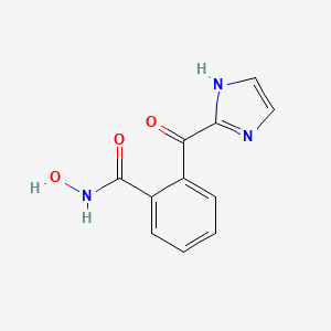molecular formula C11H9N3O3 B14543174 N-Hydroxy-2-(1H-imidazole-2-carbonyl)benzamide CAS No. 62366-86-3