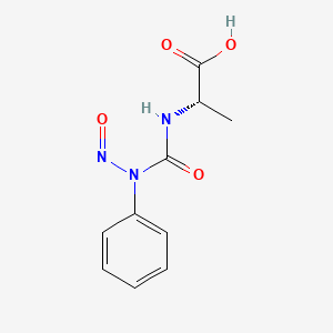 molecular formula C10H11N3O4 B14543222 N-[Nitroso(phenyl)carbamoyl]-L-alanine CAS No. 62162-64-5