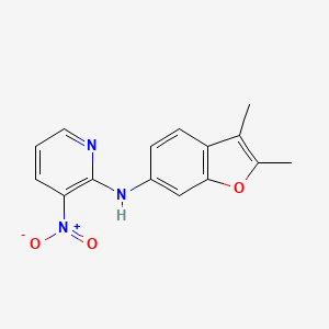 molecular formula C15H13N3O3 B14543228 N-(2,3-Dimethyl-1-benzofuran-6-yl)-3-nitropyridin-2-amine CAS No. 61963-90-4