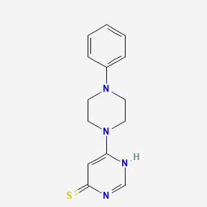 6-(4-Phenylpiperazin-1-yl)pyrimidine-4-thiol