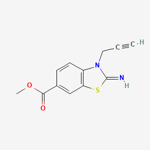 Methyl 2-imino-3-(prop-2-yn-1-yl)-2,3-dihydrobenzo[d]thiazole-6-carboxylate