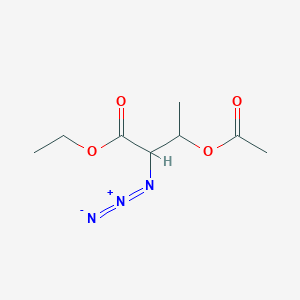 molecular formula C8H13N3O4 B14543285 Ethyl 3-(acetyloxy)-2-azidobutanoate CAS No. 62317-43-5