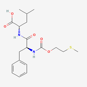 molecular formula C19H28N2O5S B14543372 N-{[2-(Methylsulfanyl)ethoxy]carbonyl}-L-phenylalanyl-L-leucine CAS No. 61878-24-8