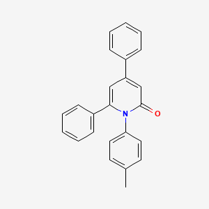 molecular formula C24H19NO B14543486 4,6-Diphenyl-1-(4-tolyl)-2-pyridone CAS No. 62219-17-4
