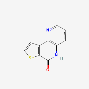 molecular formula C10H6N2OS B14543555 thieno[2,3-c][1,5]naphthyridin-6(5H)-one CAS No. 62289-89-8