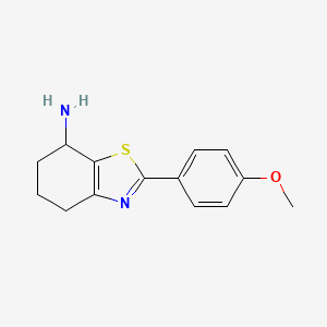 2-(4-Methoxyphenyl)-4,5,6,7-tetrahydro-1,3-benzothiazol-7-amine