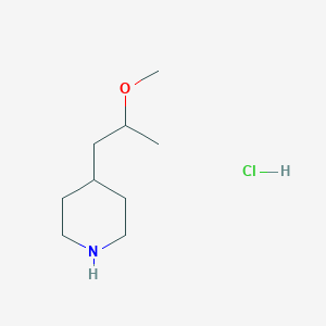 molecular formula C9H20ClNO B1454368 4-(2-Methoxypropyl)piperidine hydrochloride CAS No. 1242339-01-0