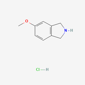molecular formula C9H12ClNO B1454369 5-Methoxyisoindoline hydrochloride CAS No. 1159822-61-3