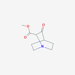 molecular formula C9H13NO3 B1454375 Methyl 3-oxoquinuclidine-2-carboxylate CAS No. 1219175-35-5