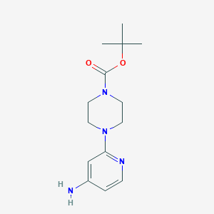 molecular formula C14H22N4O2 B1454376 Tert-butyl 4-(4-aminopyridin-2-yl)piperazine-1-carboxylate CAS No. 1206247-69-9