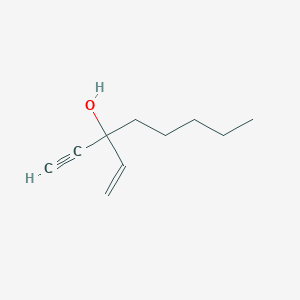molecular formula C10H16O B14543765 3-Ethynyloct-1-EN-3-OL CAS No. 62055-67-8
