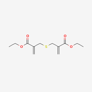 molecular formula C12H18O4S B14543772 Diethyl 2,2'-[sulfanediylbis(methylene)]di(prop-2-enoate) CAS No. 61784-50-7