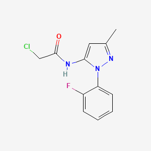 2-chloro-N-[1-(2-fluorophenyl)-3-methyl-1H-pyrazol-5-yl]acetamide