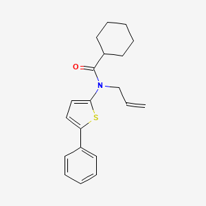 molecular formula C20H23NOS B14543806 N-(5-Phenylthiophen-2-yl)-N-(prop-2-en-1-yl)cyclohexanecarboxamide CAS No. 62188-02-7