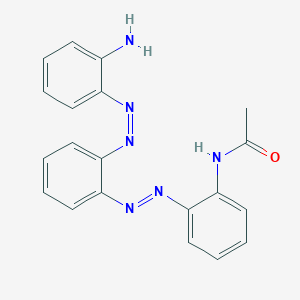 molecular formula C20H18N6O B14543814 N-{2-[(E)-{2-[(Z)-(2-Aminophenyl)diazenyl]phenyl}diazenyl]phenyl}acetamide CAS No. 62189-02-0