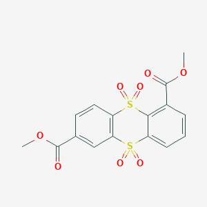 molecular formula C16H12O8S2 B14543844 Dimethyl 5,5,10,10-tetraoxo-5,10-dihydro-5lambda~6~,10lambda~6~-thianthrene-1,7-dicarboxylate CAS No. 62128-65-8