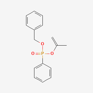 molecular formula C16H17O3P B14543848 Benzyl prop-1-en-2-yl phenylphosphonate CAS No. 62292-08-4