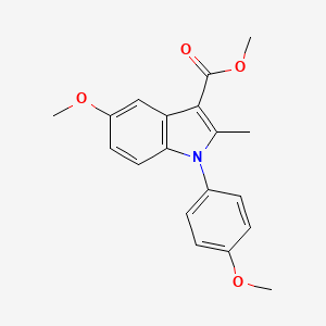 molecular formula C19H19NO4 B1454387 methyl 5-methoxy-1-(4-methoxyphenyl)-2-methyl-1H-indole-3-carboxylate CAS No. 1273578-09-8