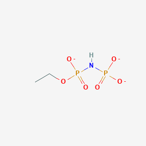 molecular formula C2H6NO6P2-3 B14543872 Ethoxy-(phosphonatoamino)phosphinate CAS No. 61909-24-8