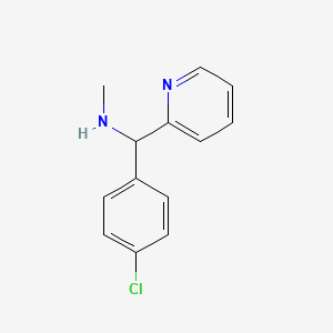 molecular formula C13H13ClN2 B1454388 [(4-Chlorophenyl)(pyridin-2-yl)methyl](methyl)amine CAS No. 1184195-76-3