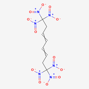 molecular formula C8H8N6O12 B14543933 1,1,1,8,8,8-Hexanitroocta-3,5-diene CAS No. 62115-87-1