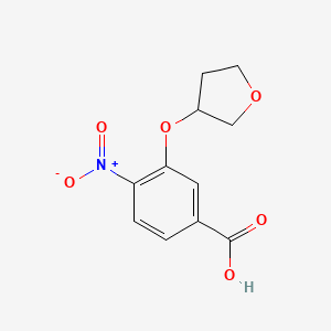 4-Nitro-3-[(oxolan-3-yl)oxy]benzoic acid