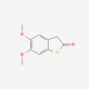 molecular formula C10H10O3S B14544008 5,6-Dimethoxy-1-benzothiophen-2(3H)-one CAS No. 62208-39-3
