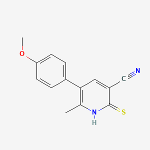 5-(4-Methoxyphenyl)-6-methyl-2-sulfanylpyridine-3-carbonitrile