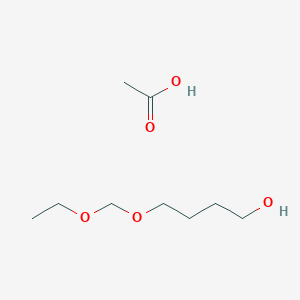 molecular formula C9H20O5 B14544036 Acetic acid;4-(ethoxymethoxy)butan-1-ol CAS No. 62116-63-6